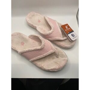 Acorn‎ Waffle Thong Pink Cloud Contour Slippers Women's 9.5- 10.5